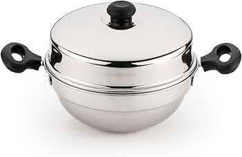 Pigeon Stainless Steel Multi Kadai Set (Silver) -5 Pieces
