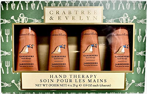 Crabtree & Evelyn Hand Therapy 4-Pack (0.9 oz Each) (Gardeners)
