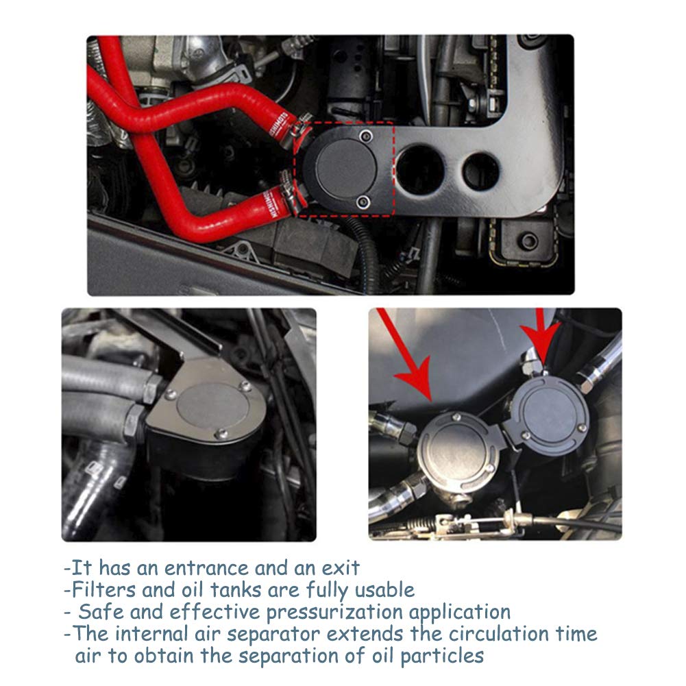 Oil Catch Can In Alluminio 300ml | Per Auto, SUV, Van - Migliora Prestazioni E Pulizia Motore - Foto 7