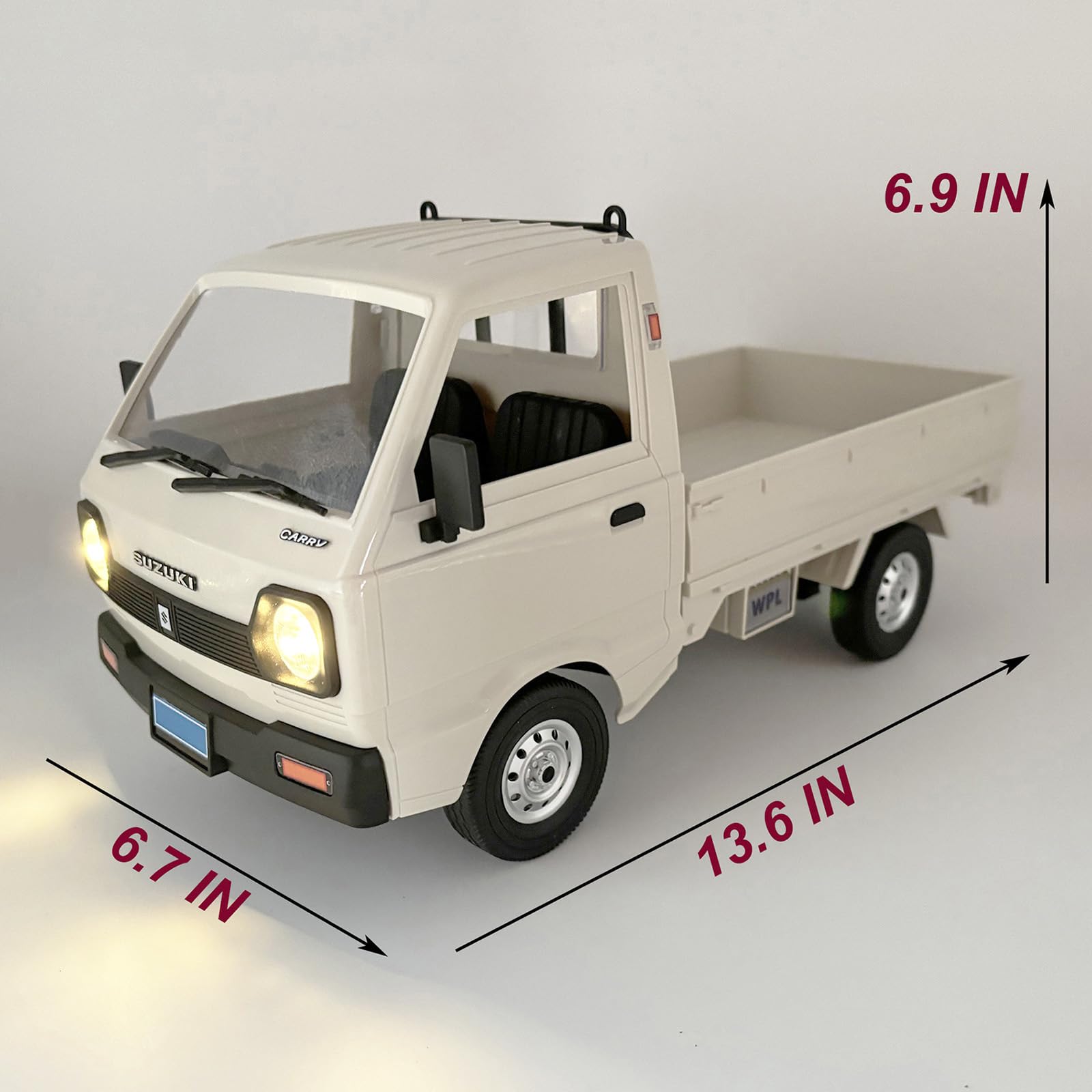 Amazon.com: HLSFWDRIVE WPL D14 RC Kei Truck 4x4 Suzuki RC Car 1/10