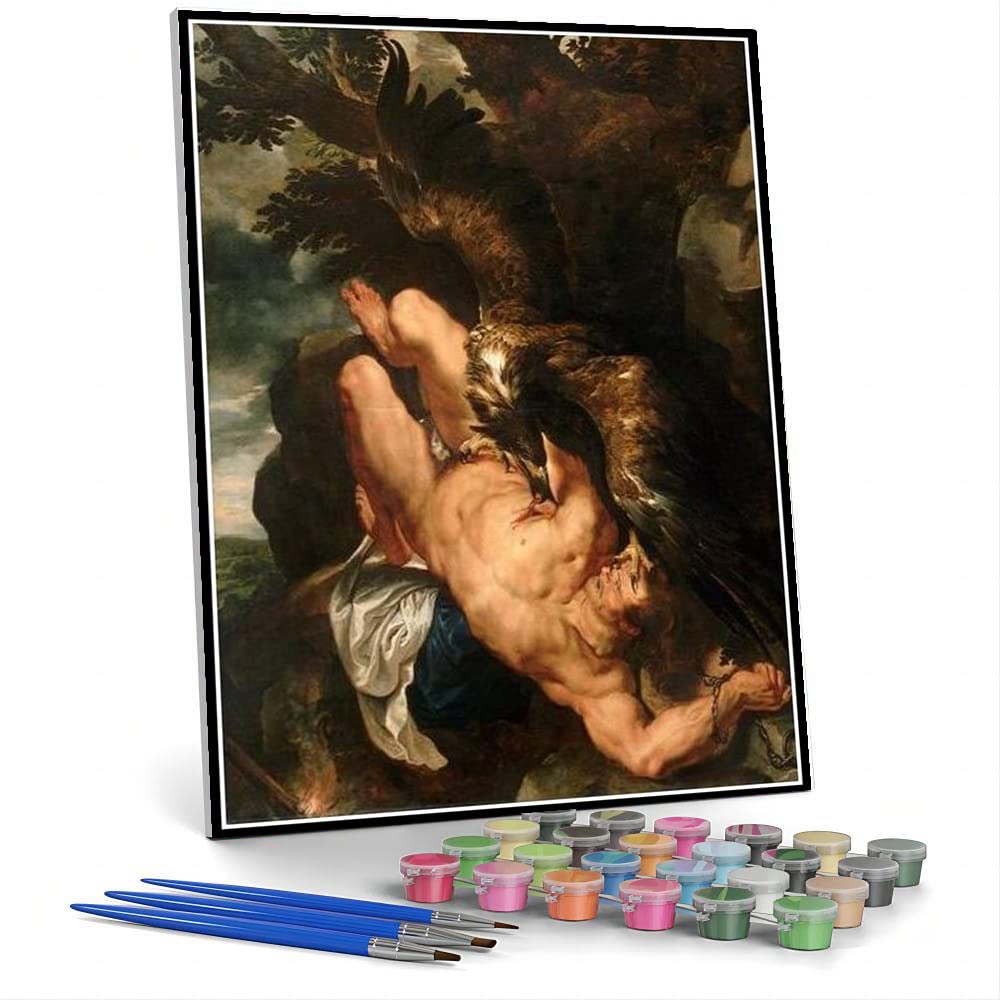 Amazon | 油絵数字キットによる絵画塗り絵大人手塗りDIY絵デジタル油絵