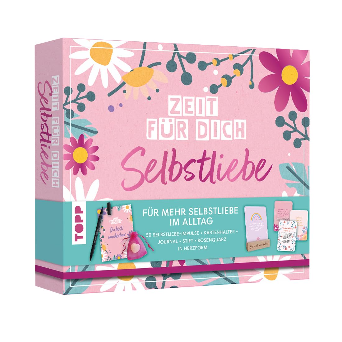 Cartes d'amour de soi et journal : surmontez le stress avec ce kit complet