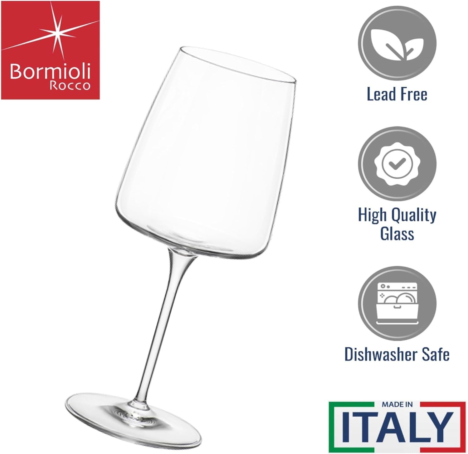 Bormioli Rocco Planeo 12.75 oz. White Wine Glasses, Set of 4