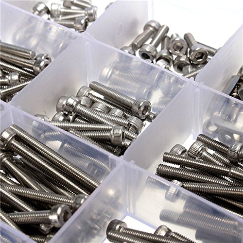 Suleve M3Ss2 M3 Edelstahl Allen Schrauben Nut Hex Sockel Kappe Schrauben Sortiment Kit 442Pcs