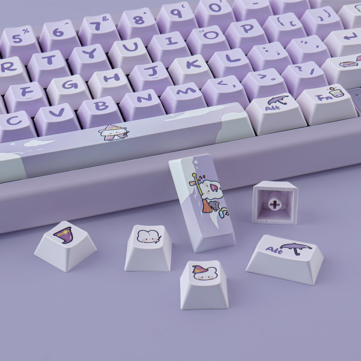 Gskill Crystal Crown Crown Keycaps RGB Shine Through Keycaps PBT