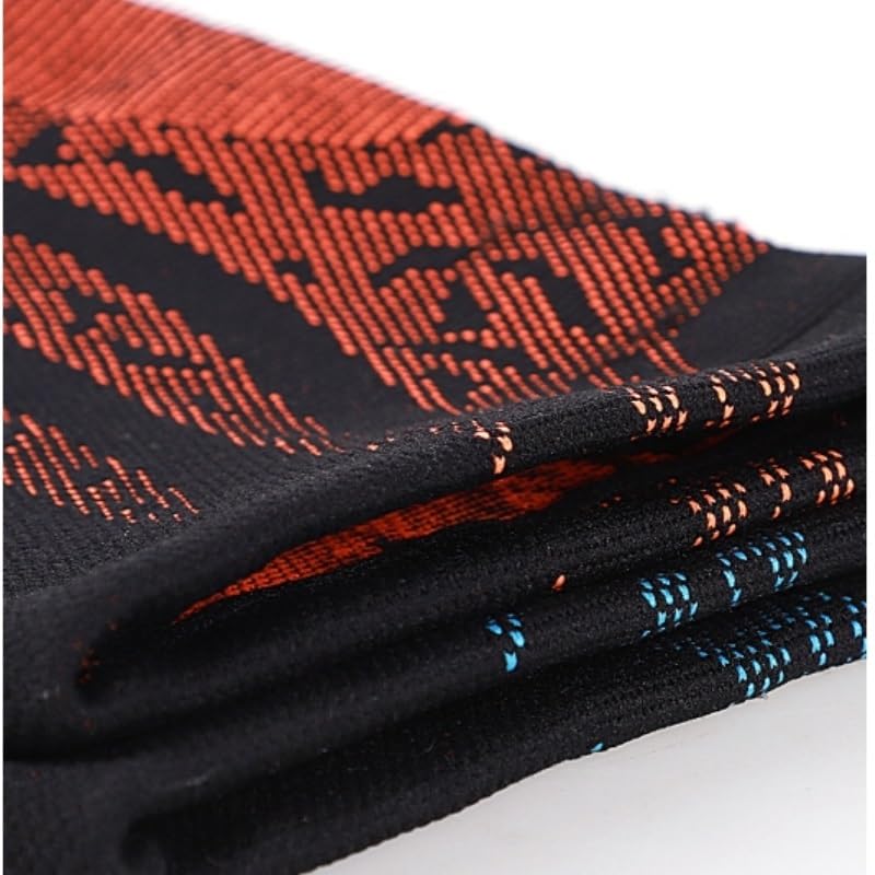 Exercise, protection Knitted Nylon Sports Knee Pads Four-sided Stretch Breathable Sweat-absorbent Silicone Running for Fitness, cycling, running, playing football(Blue,Medium)