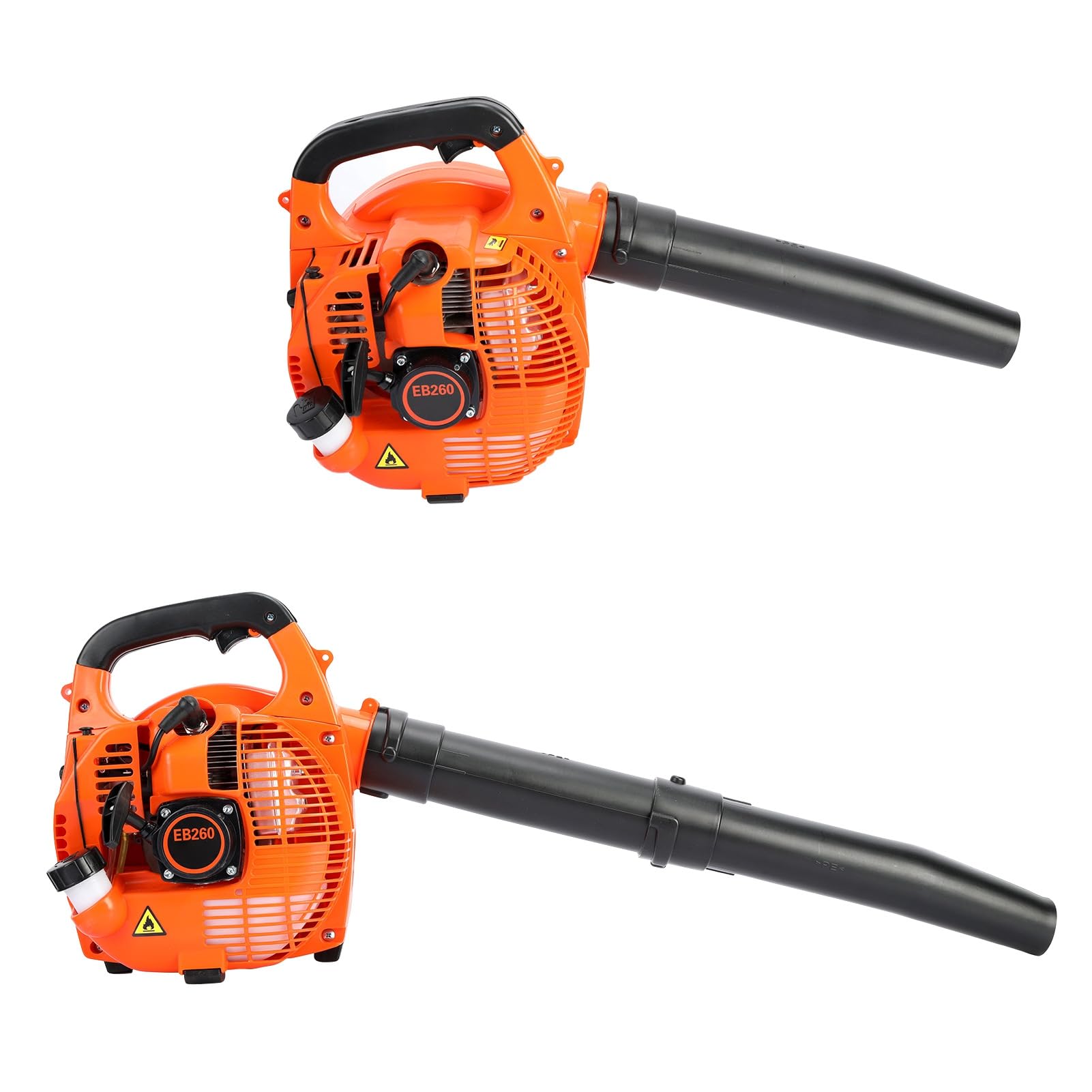 Soplador de hojas, soplador de hojas portátil de gasolina, soplador de hojas de gasolina de 26 cc de 2 tiempos, sopladores de jardín para soplar hojas, astillas de madera, polvo, desechos de