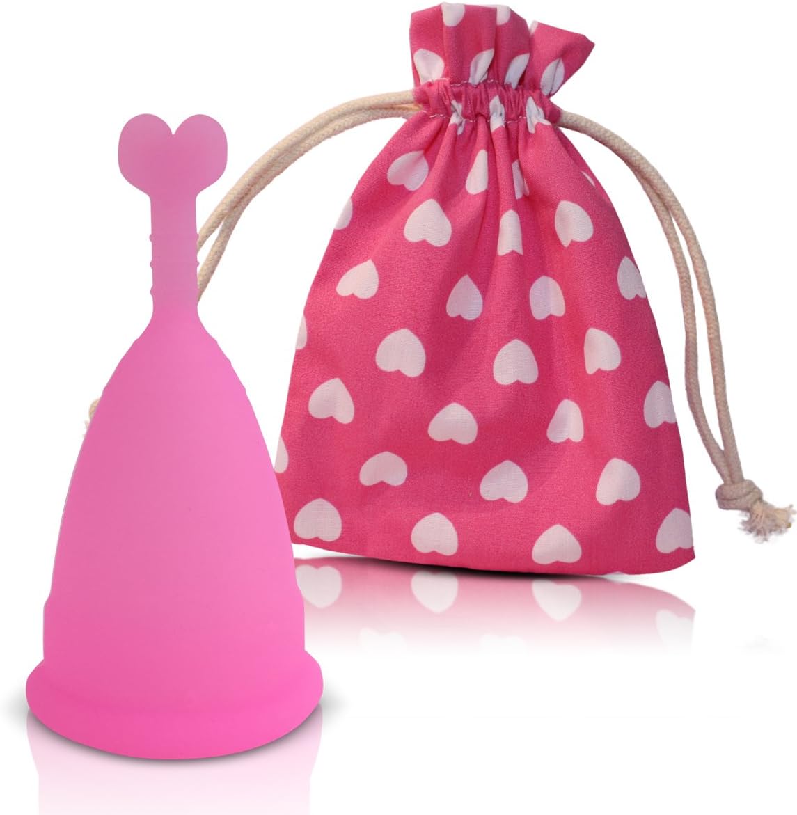 Menstrual Cup CozyCup - Made of Medical Grade Silicone (Small, Pink)