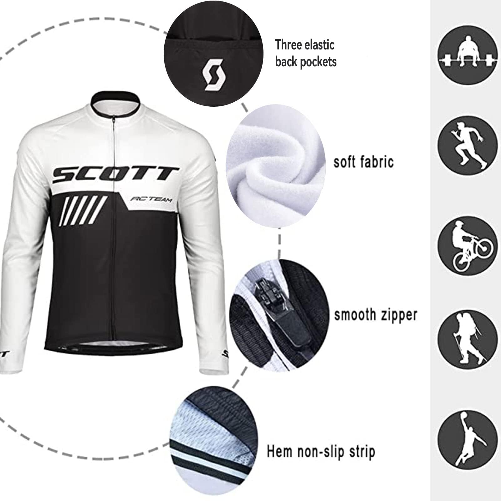 Abbigliamento Ciclismo Uomo Invernale In Pile Completo Ciclismo Maglia Tuta Bicicletta Termico Uomo Pantaloni Imbottiti Con 3D Gel Traspirante Sportivo