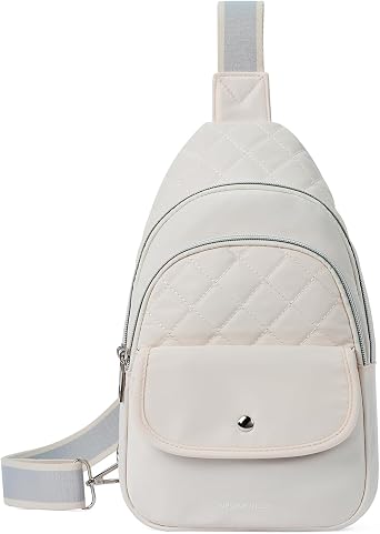 WESTBRONCO Crossbody Bags for Women Quilted Sling Daypacks Nylon Lightweight Large