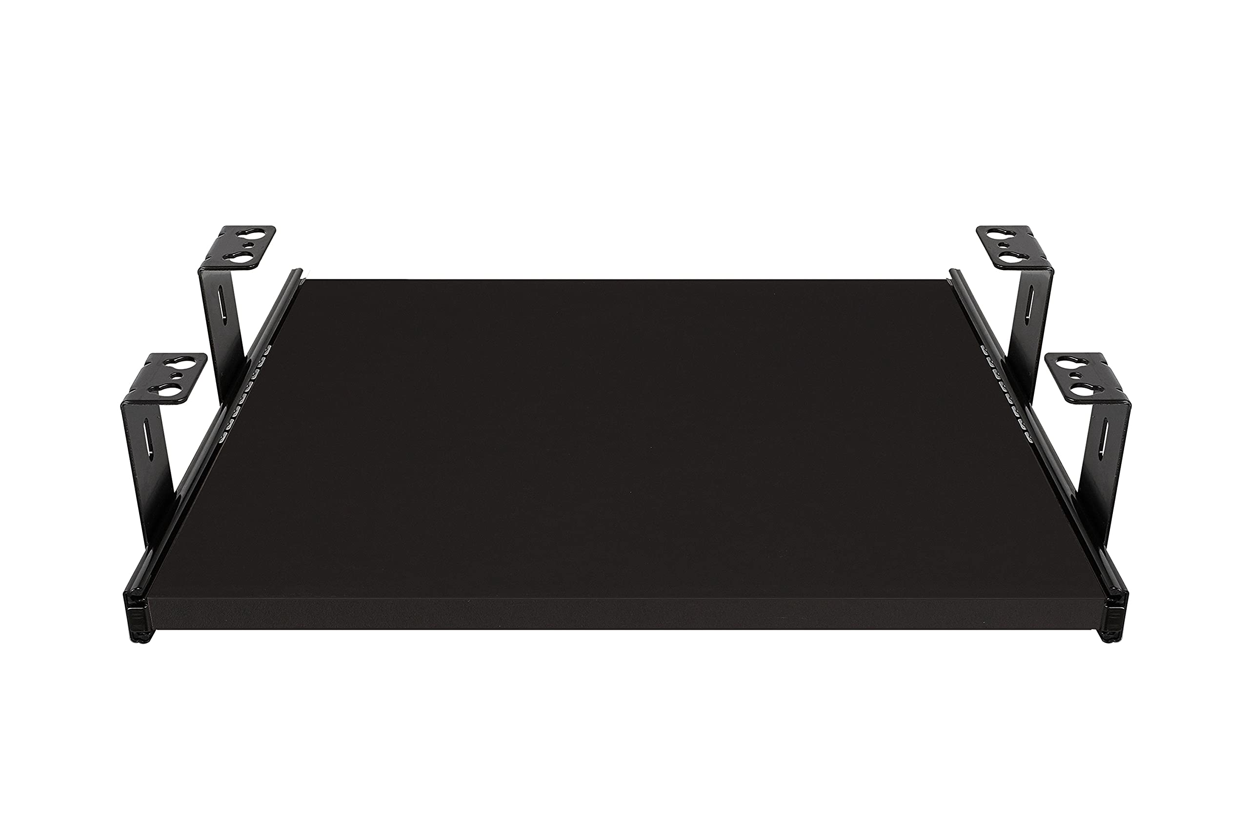 Coulisses Clavier Souris FIX&EASY 300mm Avec Pinces - Glissières à Billes Verrouillables Pour Bureau Et Ordinateur