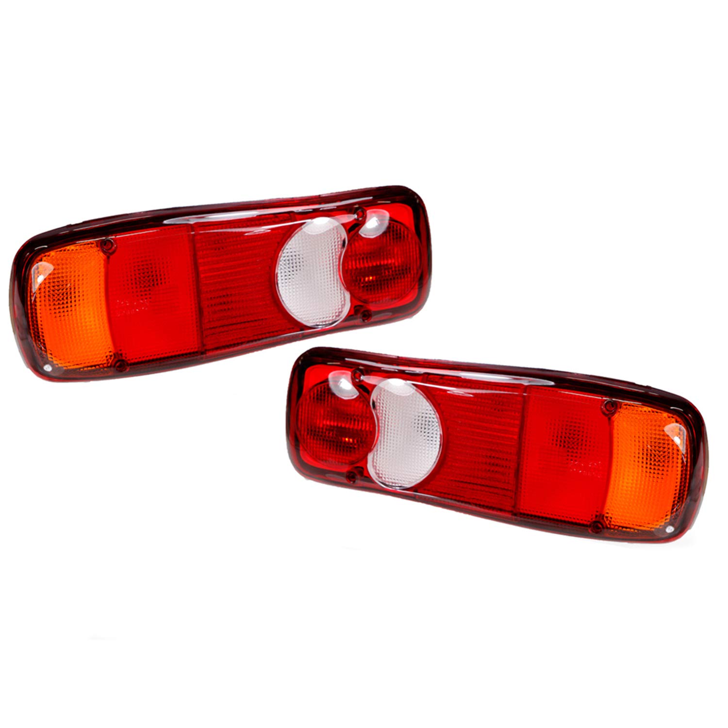 2 Feux Arrière 12V/24V 6 Functions Camion Remorque - Compatible Renault Master VW Ducato