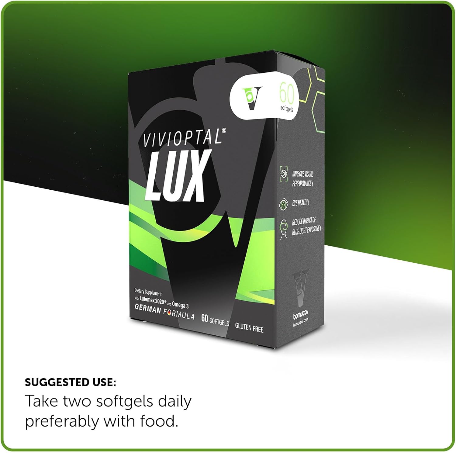 Vivioptal for Men, 30 Softgels + Vivioptal Lux, 60 Softgels, Multivitamin & Multimineral, Gluten Free, German Formula