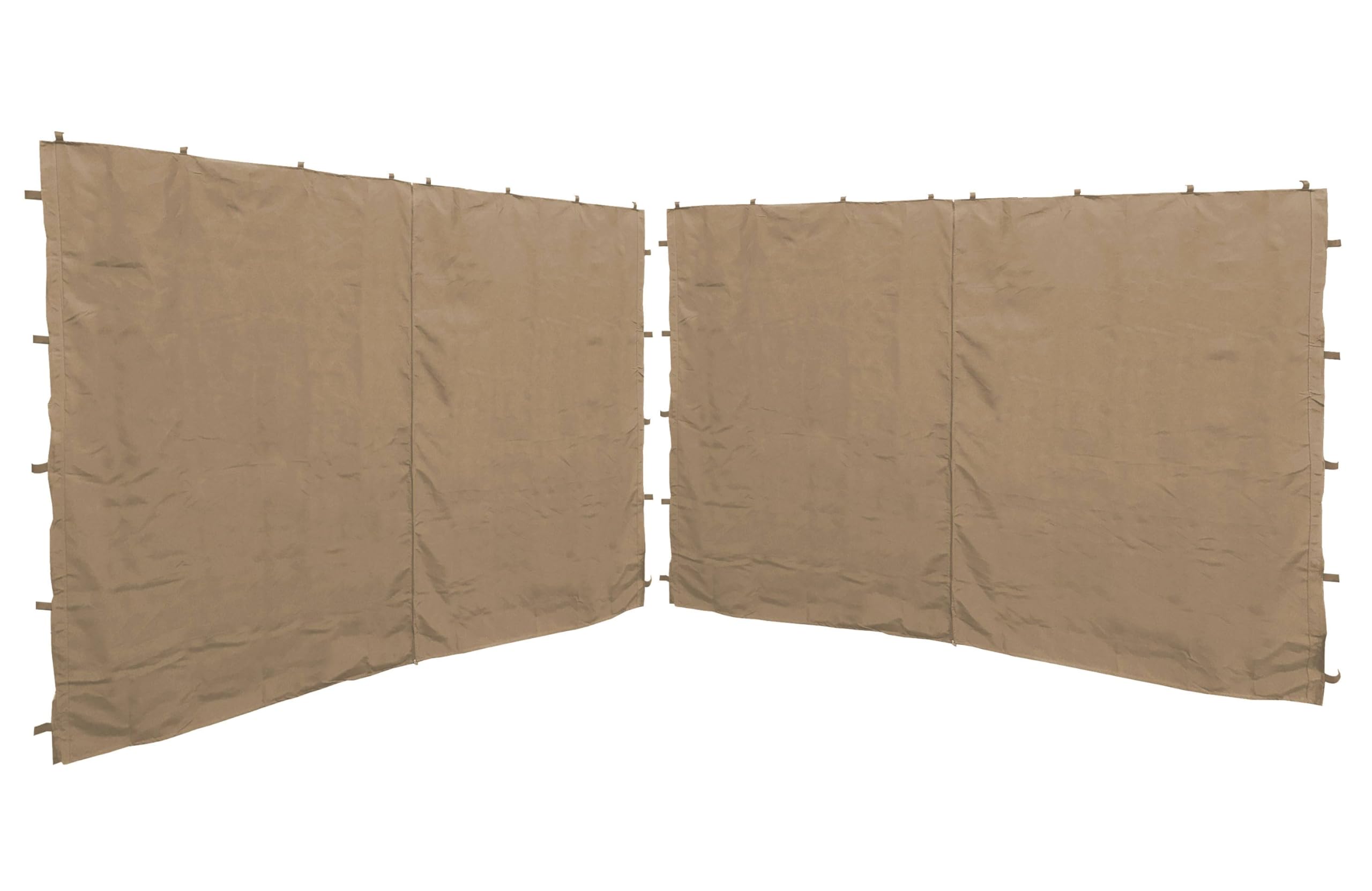 QUICK STAR 2 Pannelli Laterali con Zip 400/300x197cm per padiglioni 3x4m Parete Laterale Beige RAL 1001