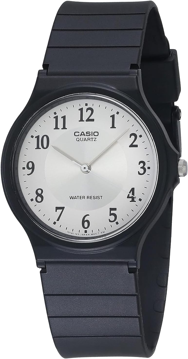 Casio 3-Hand Analog Water Resistant Watch (Black)