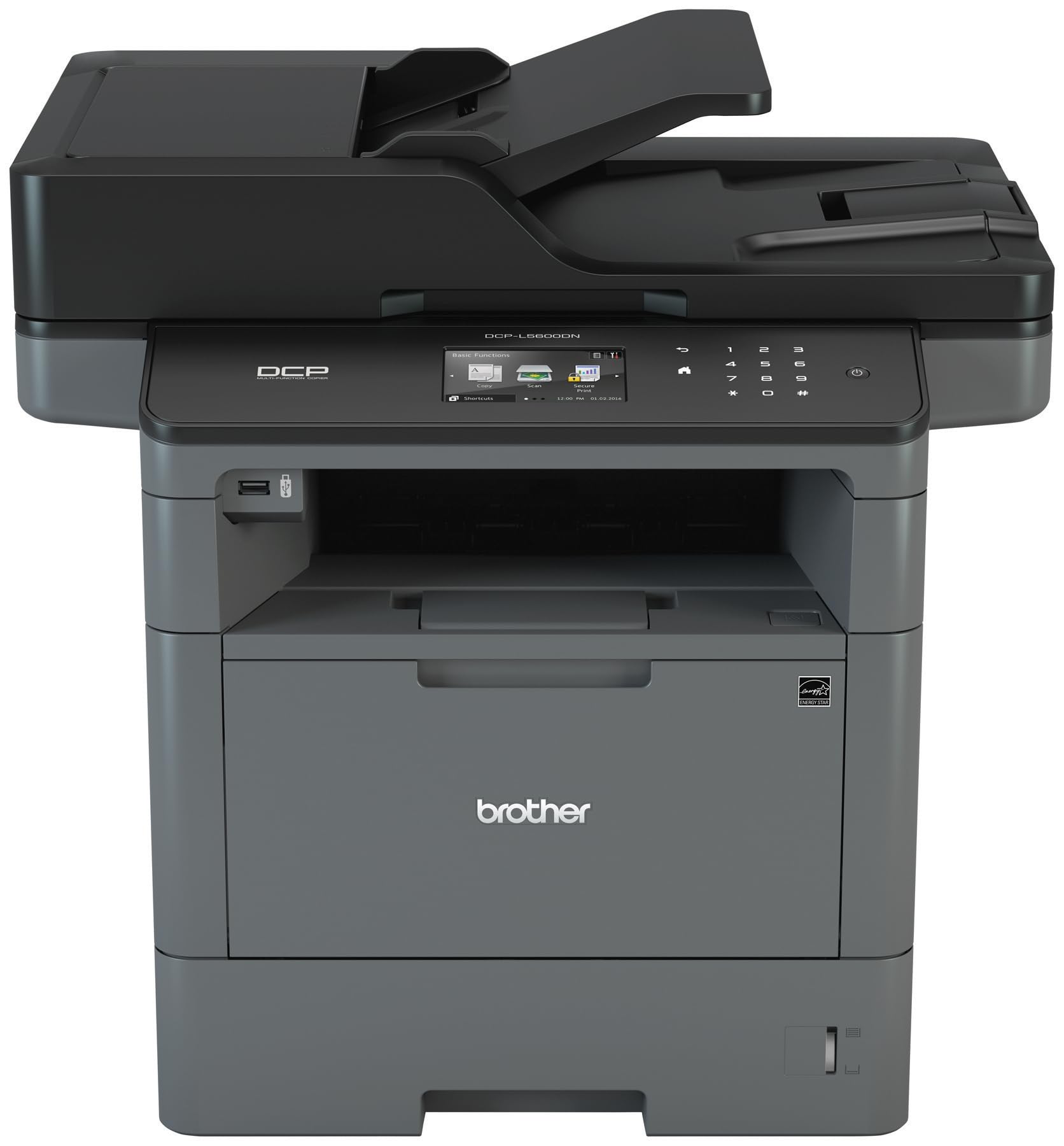 Brother Monochrome Laser Printer, Multifunction Printer and Copier, DCP-L5600DN, Flexible Network Connectivity, Duplex Printing, Mobile Printing, Amazon Dash Replenishment Ready