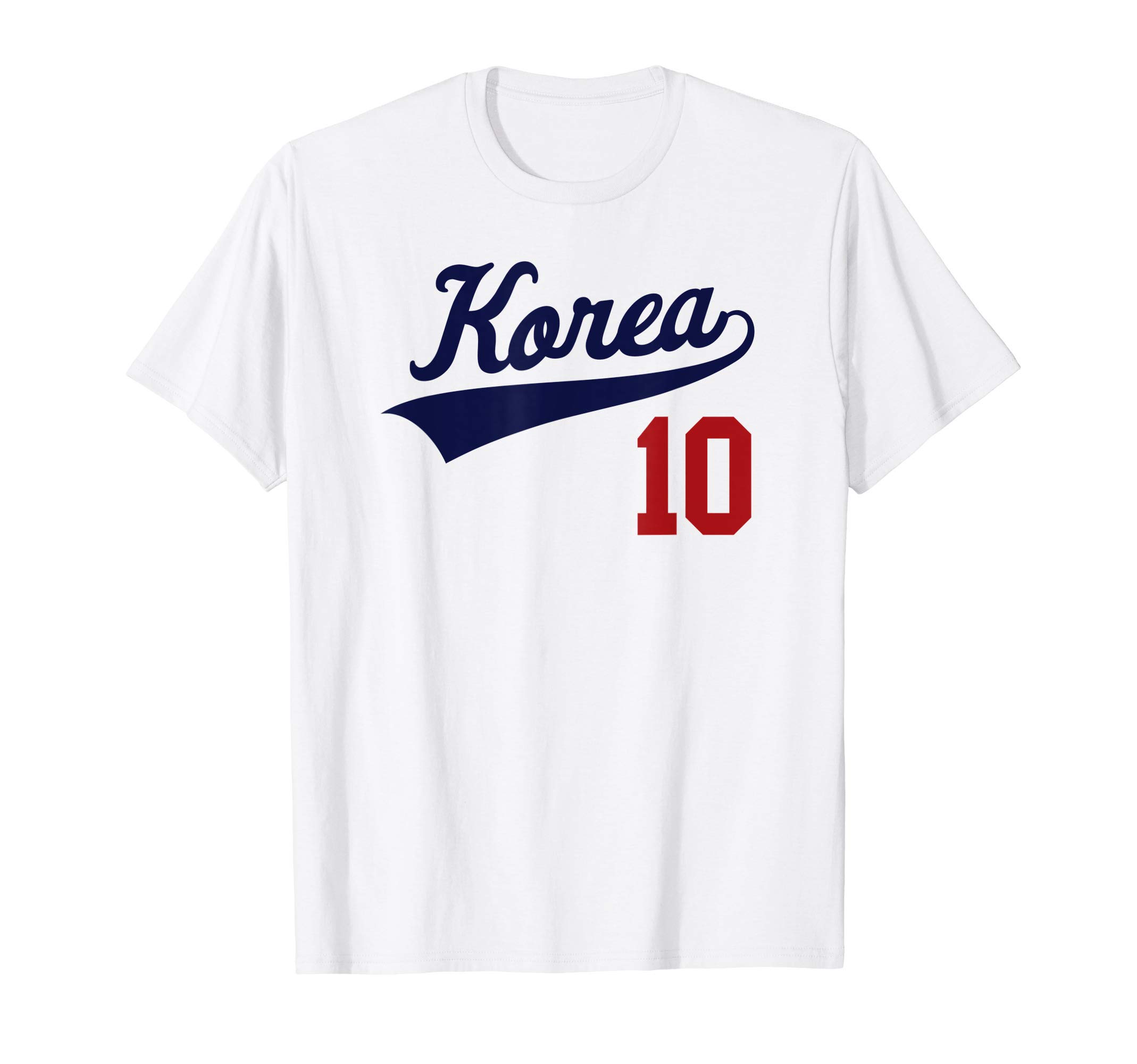 Retro South Korea Football Soccer Jersey Baseball T-Shirt