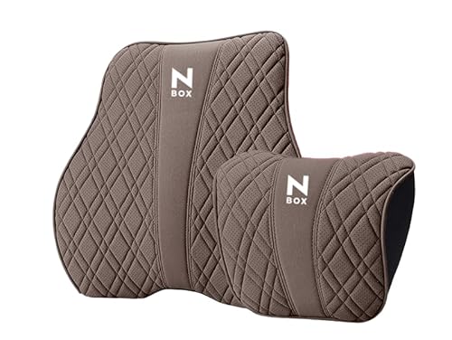 【新登場 N-BOX ヘッドレスト&腰クッションセット】N-BOX 車用ネックパッド 背もたれクッション Nシリーズ フリード JF2 JF3JF4 JF5 JF6 全シリーズ対応 ランバーサポート 頚椎サポート 長時間運転 柔らかい 快適な 車 ネックピ