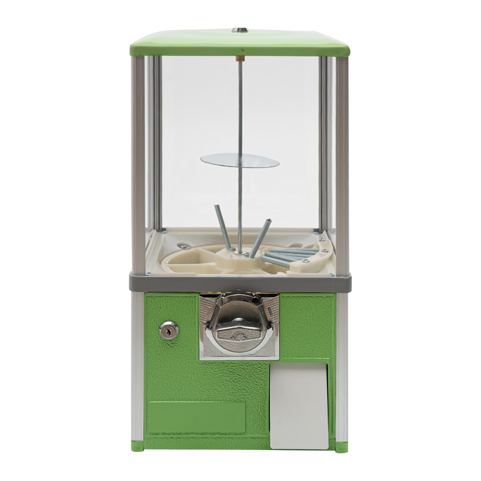 DCEHKR Vending Machine 25¢ Side Coin Vending Machines for Business Candy Gumball Machine Suitable for Selling Small Capsule Toys and Candy/Ships in The USA (Green)