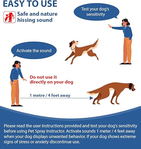 Miniatura 6 de Aerosol para instructores para perros, 2.4 fl oz (2.4 fl oz) para disuasoriocorrecto para mascotas, seguro y eficaz para dejar de ladrar, saltar,
