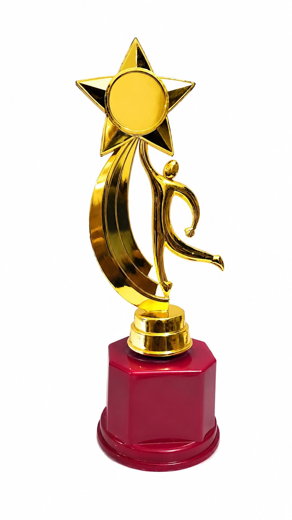 Gold Star Trophy for Winners, Red Base, Premium Trophy Award for Sports, School, College, Dance, Achievement, Corporate Gift & Competition Prize (7.5 inches)-picture-11