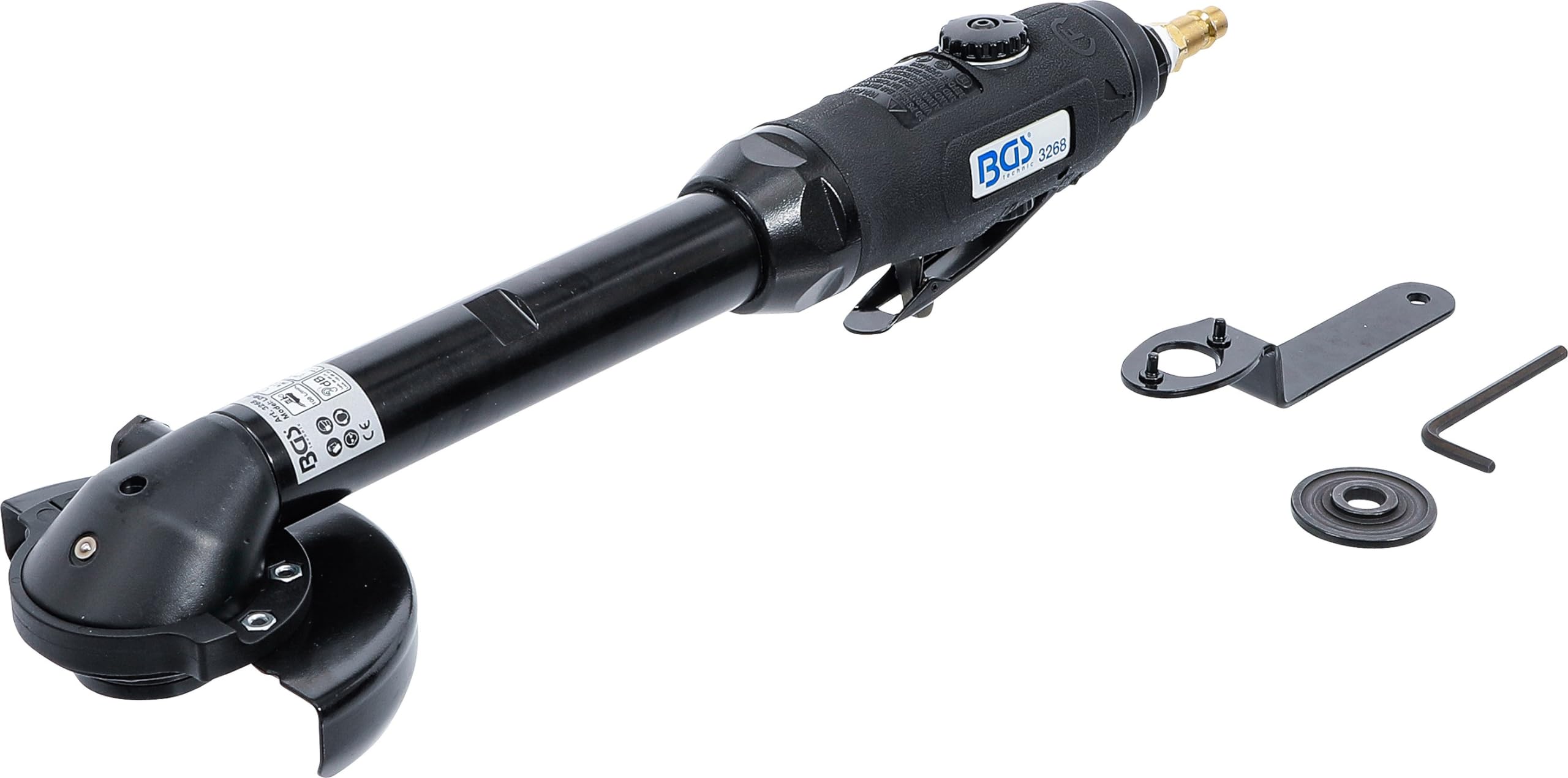 BGS 3268 | Reversible grinder | extra long | with flat head | 376 mm