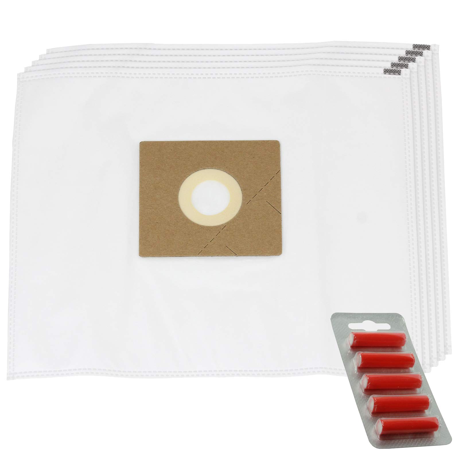 Spares2go Dust Bags For Nilfisk Compact C110 C120 Gm60 Gm65 Go Vacuum Cleaner (Pack Of 5 + Fresheners)