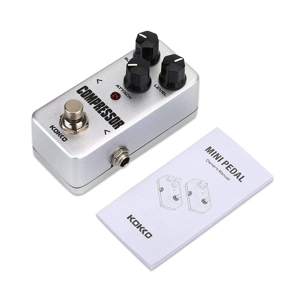 Pedale Effetto Compressore Dinamico a Mini Effetti Circuito Completamente Analogico per Chitarra Elettrica