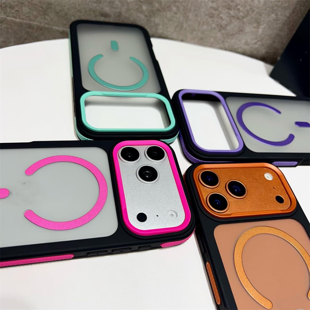 per iPhone 12 Custodia magnetica opaca satinata per telefono, cover rigida traslucida antiurto (per iPhone 12/viola)