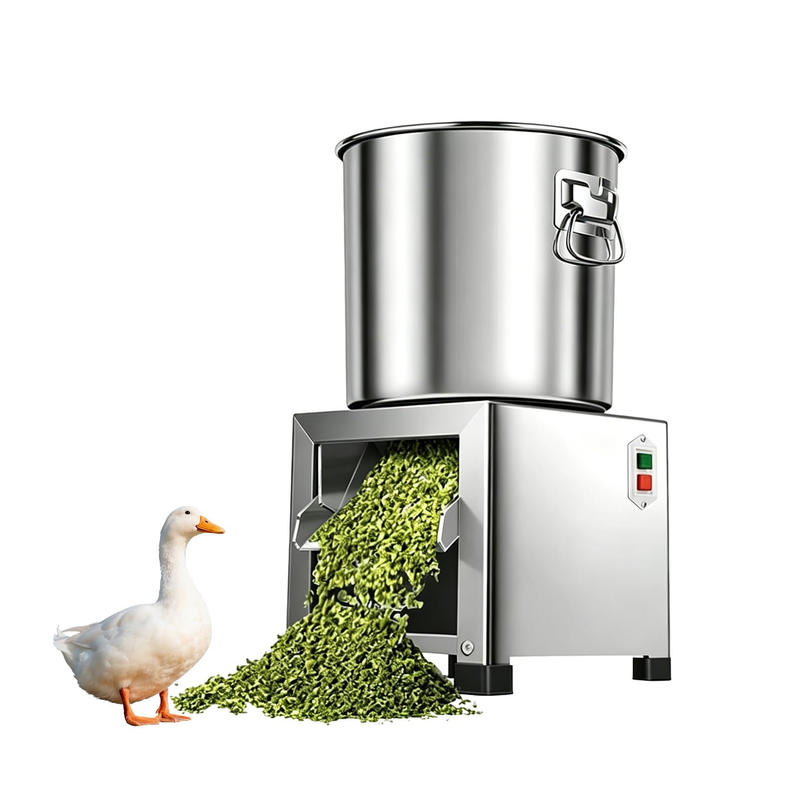 XYFGODEM Poultry Food Crusher – 304 Stainless Steel Vegetable Slicer with Titanium Blades, 3500RPM, Ideal for Animal Nutrition and Professional Farm