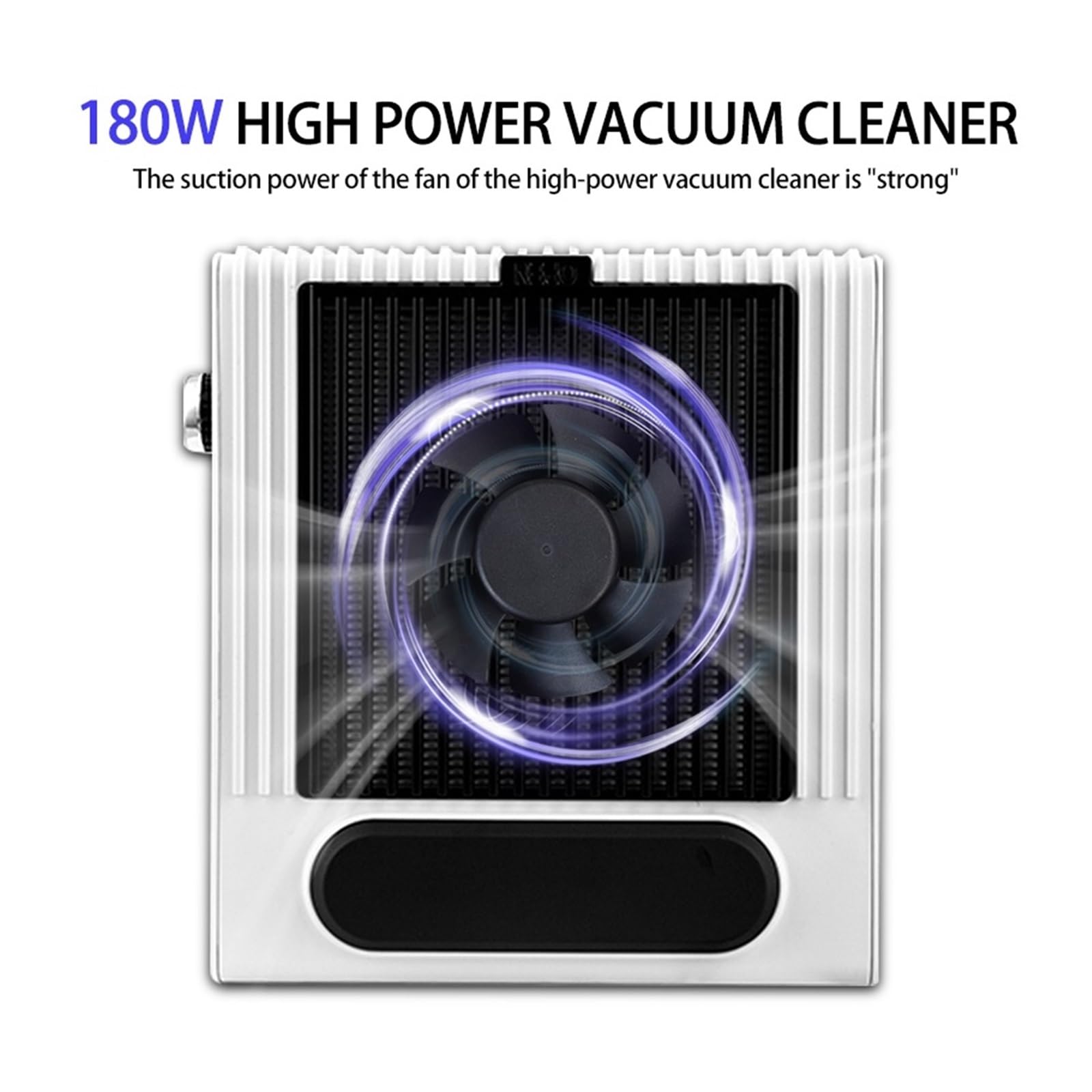 MRKU Aspiradora de manicura con Filtro Lavable, bajo Nivel de Ruido y Filtro de Repuesto, 180 W, con Ventilador de Velocidad Ajustable.