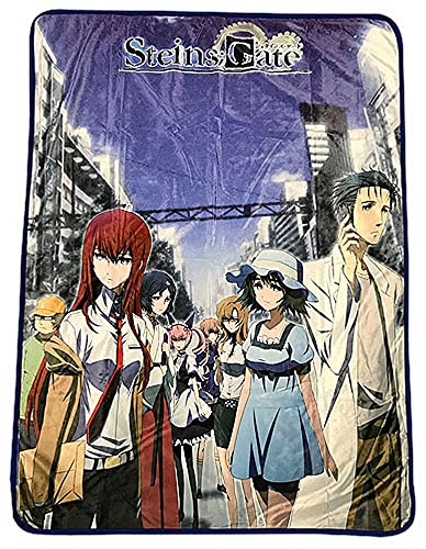 Great Eastern Entertainment Steins;Gate- Keyart #2 Sublimation Throw Blanket, Multicolor