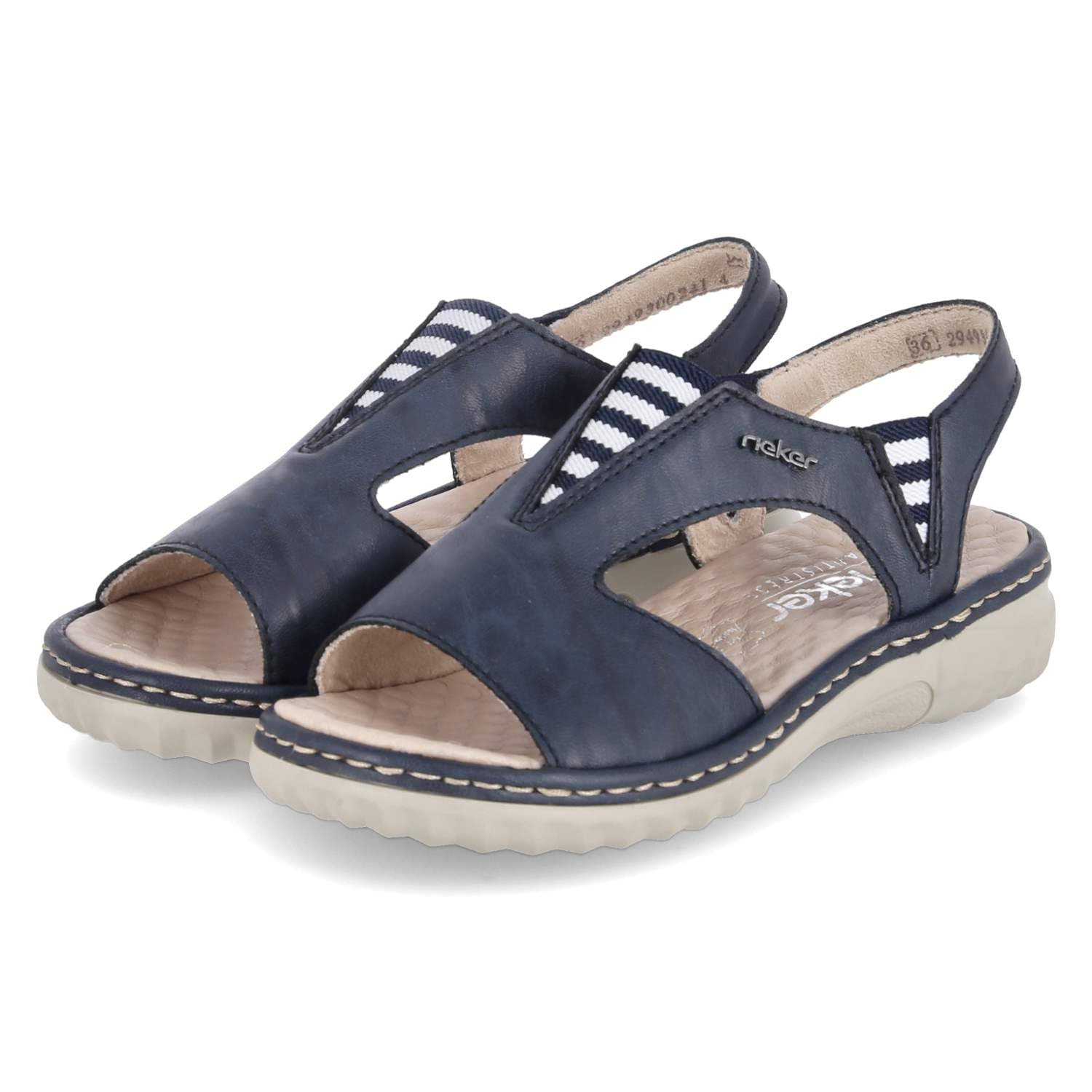 Rieker Damen Sandalette in blau