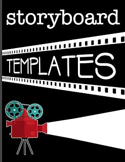 Storyboard Templates: Filmmaker 16:9 Notebook With Camera Lights and Film Design To Sketch And Write Out Scenes With Easy-To-Use Template