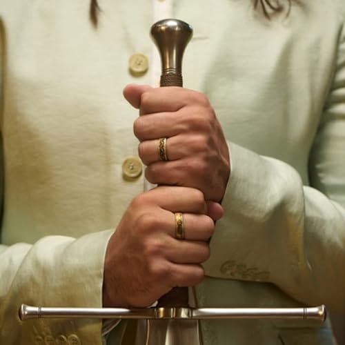 Miniatura 5 de Enso Rings Colección Lord of the Rings - Anillos de silicona cómodos - Anillos Rohan, Elven y Hobbit, Silicona, Sin piedras preciosas