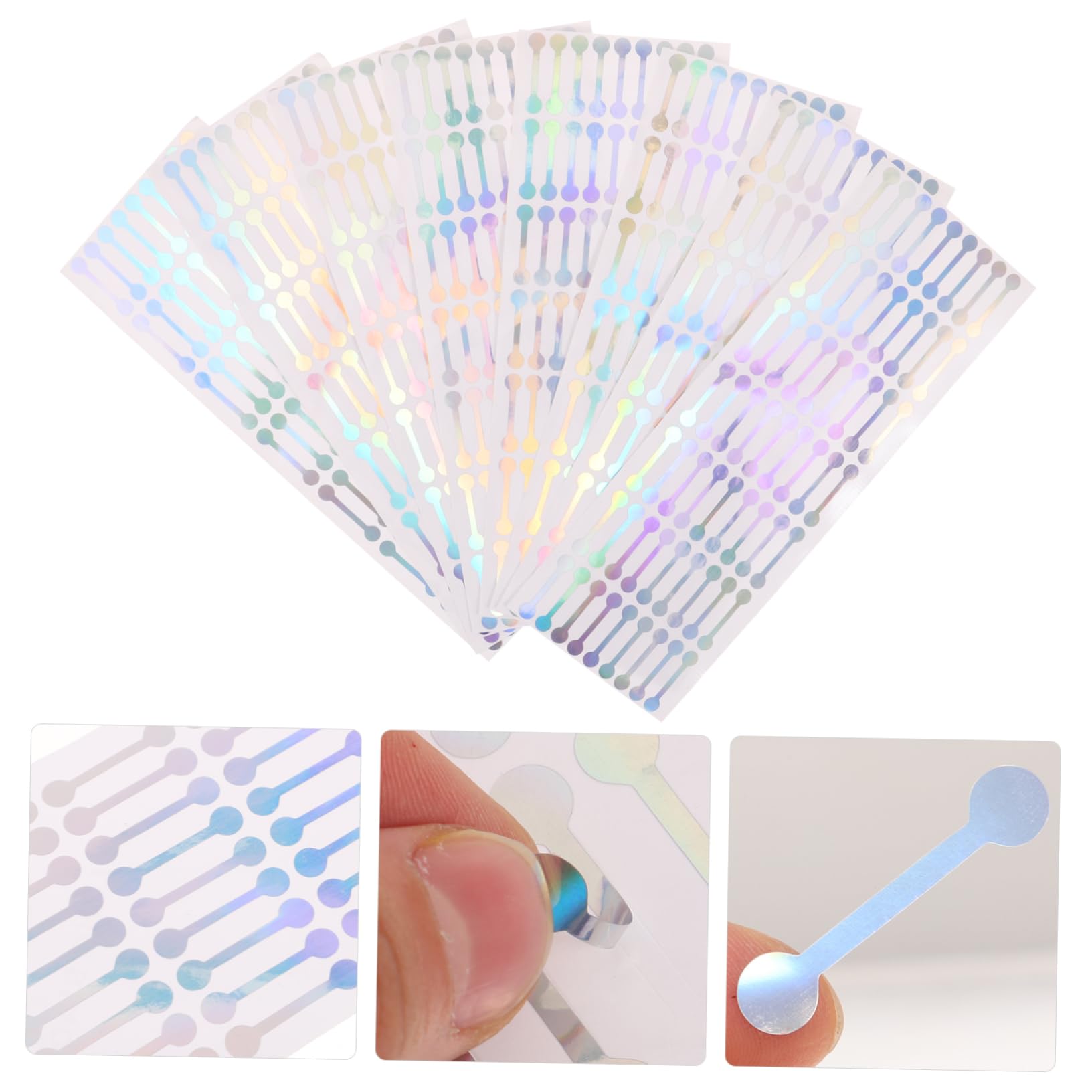 VILLCASE 500pcs Tamper Evident Sealing Stickers Bottle Caps Sealing Sticker Box for Essential Oil Packaging