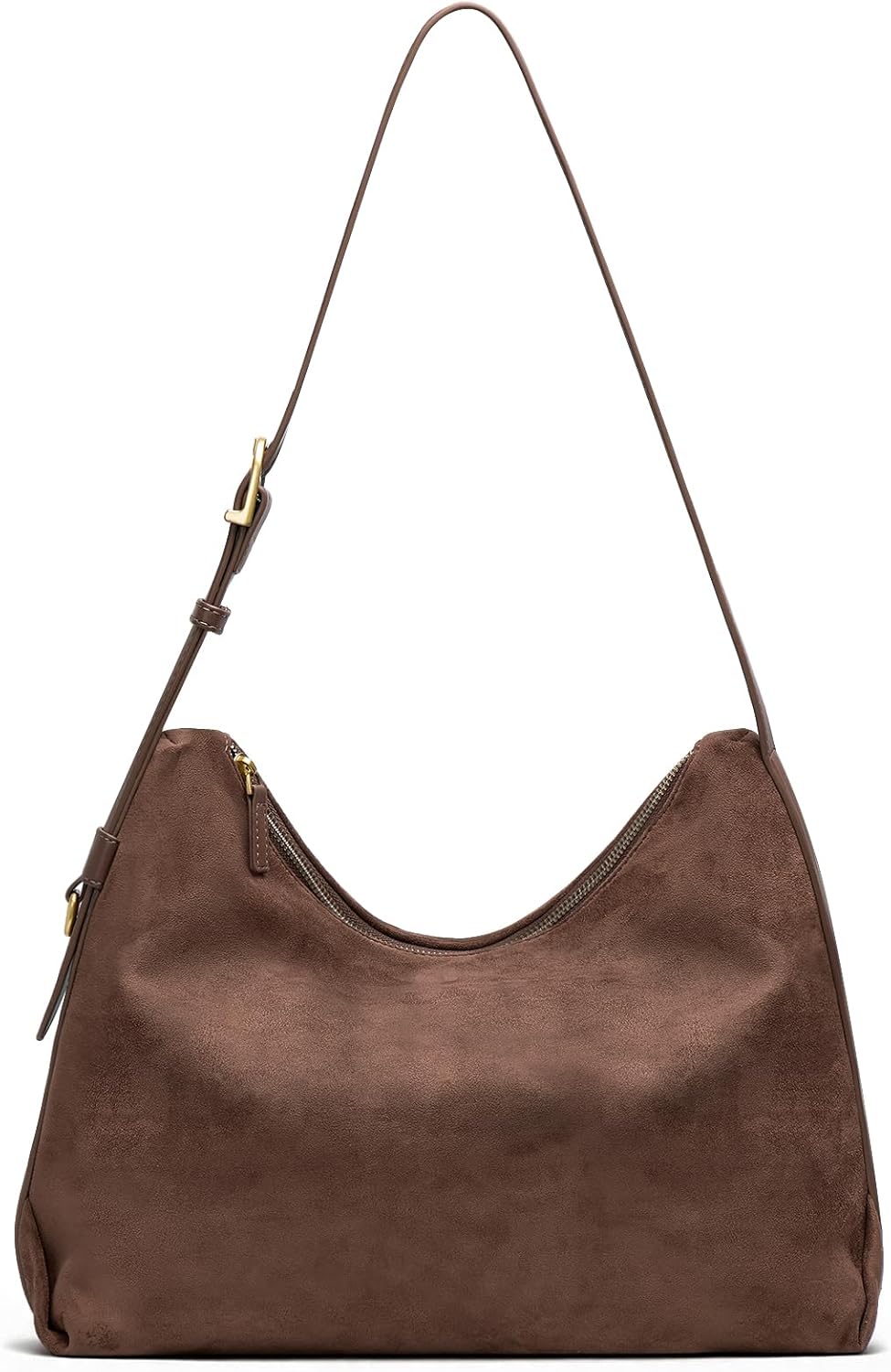 Hobo Bags for Women Slouchy Shoulder Suede Purse, Soft Crossbody Handbag with Multiple Pockets Casual Tote Purse - Image 9