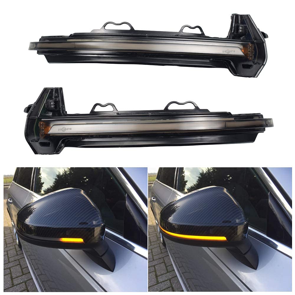 Malcayang Indicatori di direzione dinamici a LED nello specchietto retrovisore per A4 B9 S4 A5 S5 RS5 2017-2019