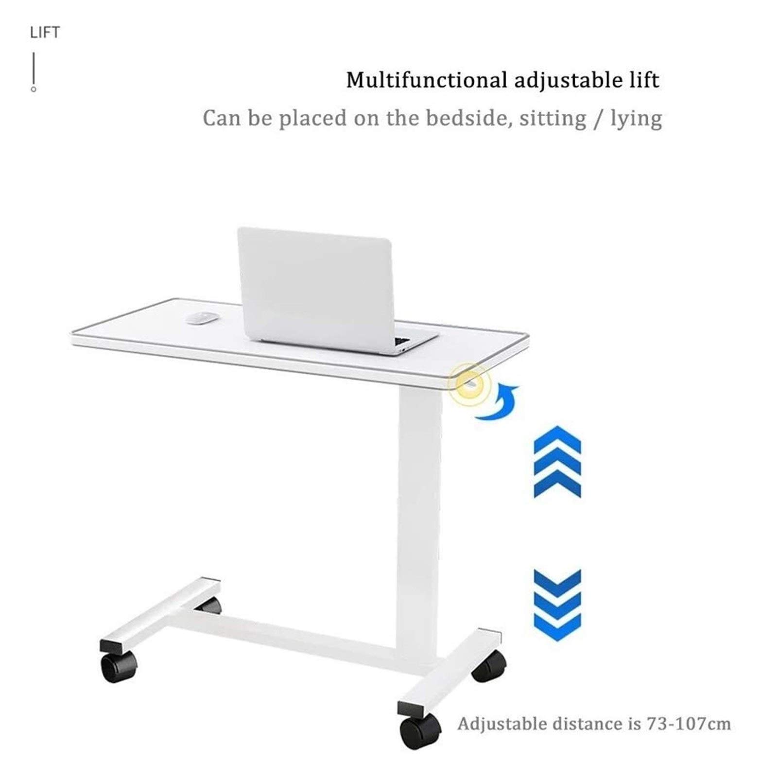 Tavolo Servitore Tavolino Servitore Ruote Comodino Scrivania Base A Forma Di C Scrivania Per Laptop Tavolino Per Ufficio Domestico Tavolo Mobile Postazione Di Lavoro Tavolo Pieghevole Mobile