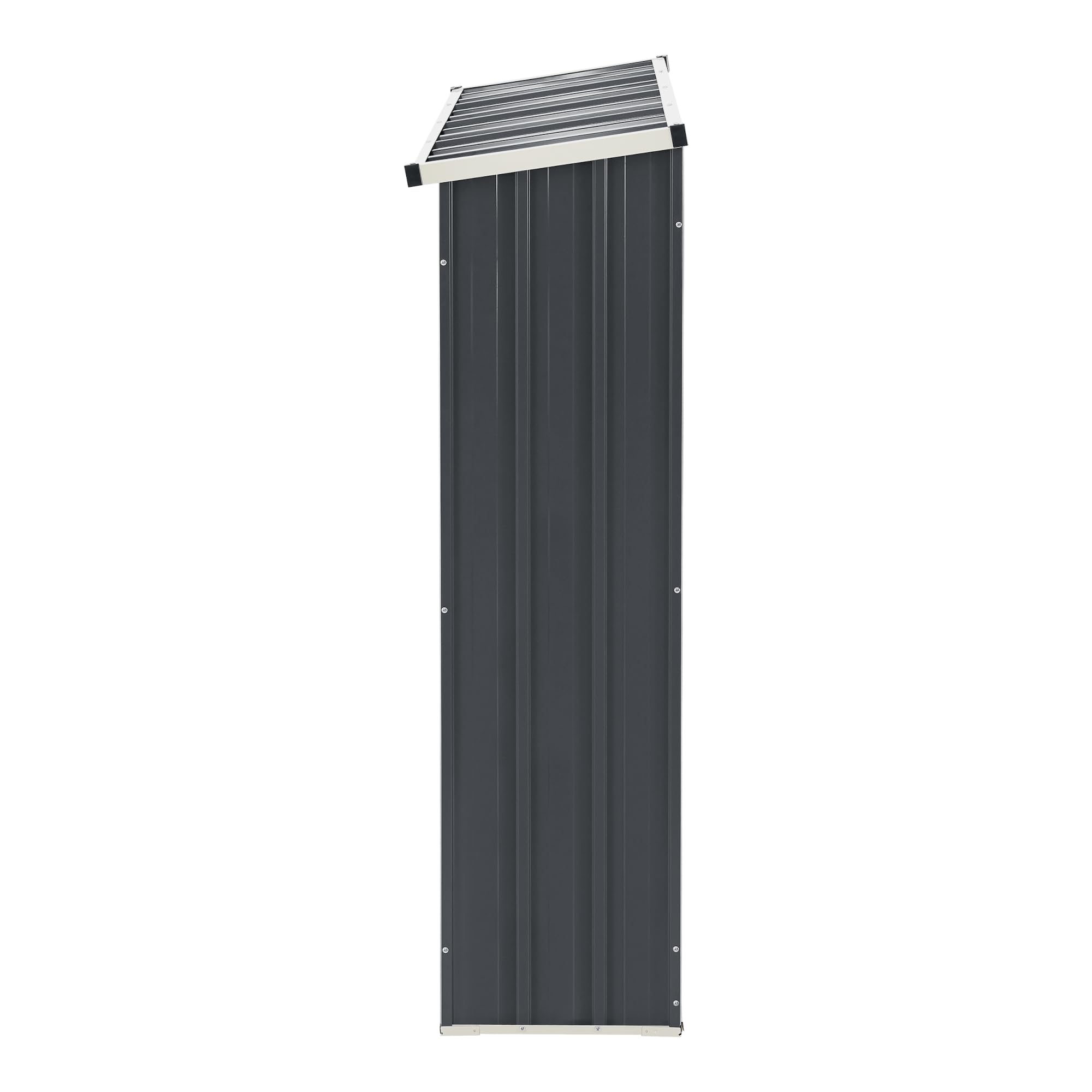Covered Weatherproof Racks Galvanized Steel Log Store Steel Firewood Shelter 155x45x157cm ...