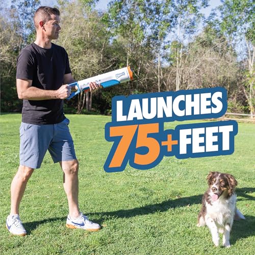 Chuckit! Max Cannon 24M Dog Ball Launcher for Fetch, 24-Inch Dog Fetch Toy and Interactive Ball Launcher, Works with Medium 2.5-Inch Balls, Includes 4 Balls by Chuckit! - Used condition - Image 3