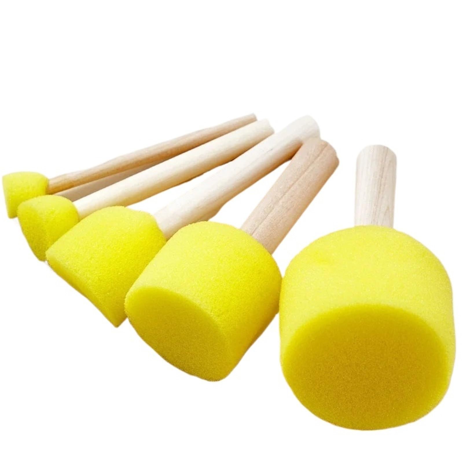 Schwammpinsel zum Malen, 20/40 Sets, rund, pilzförmig, DIY-Malschwamm, elastisches Material für glatte Erfahrung für Kunst und Handwerk (40 Set)