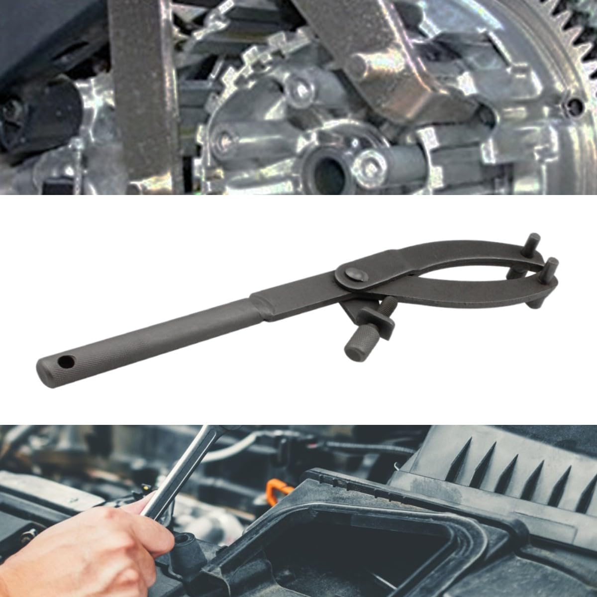 Chiave Blocca Volano, Chiave della Frizione dello Scooter, Chiave Frizione Moto, Motocicletta Accessori, per Moto Volano Variatore Rimozione, Strumento Chiave Frizione Regolabile