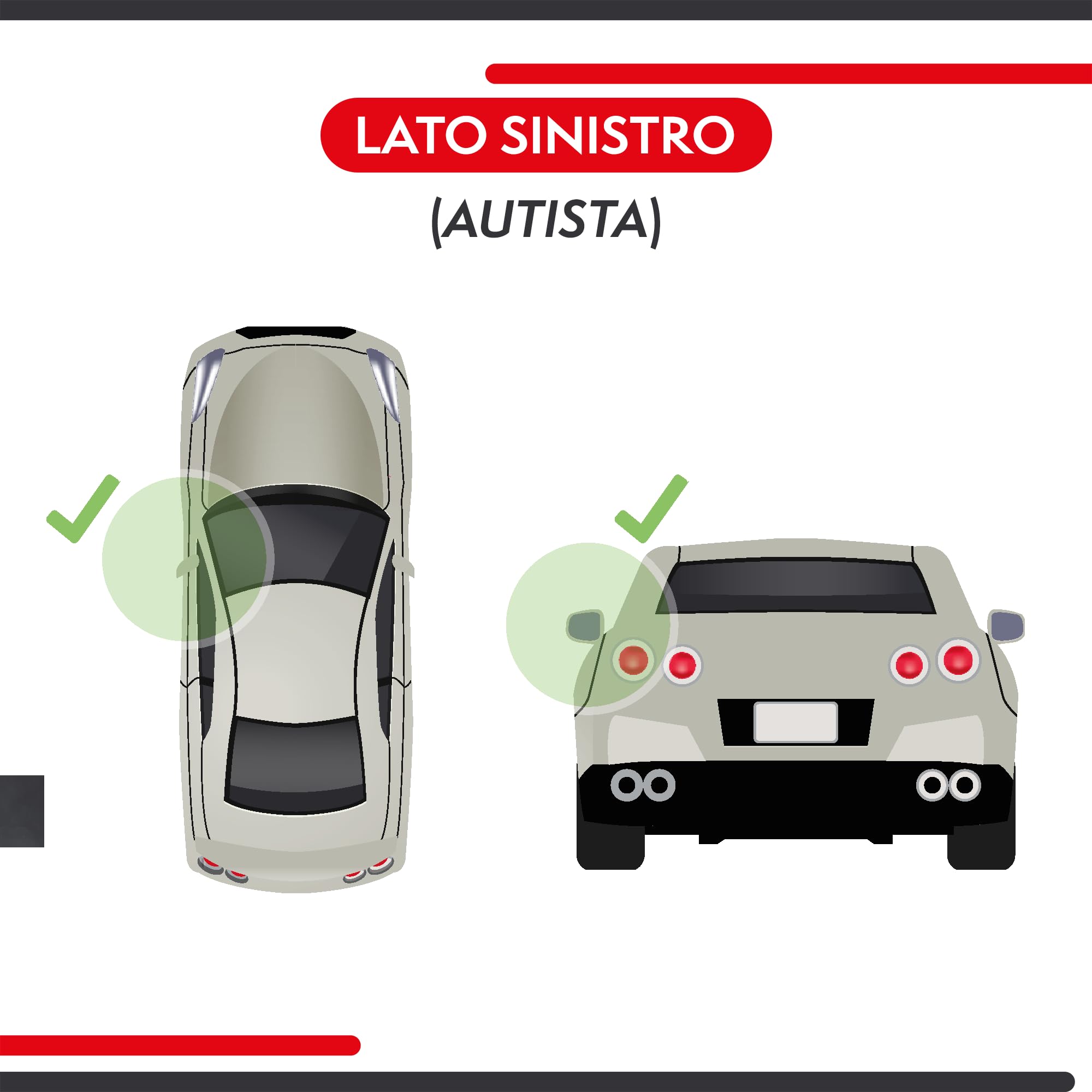 Specchietto retrovisore esterno sinistro SX Opel Corsa D dal 2006 al 2010 cod