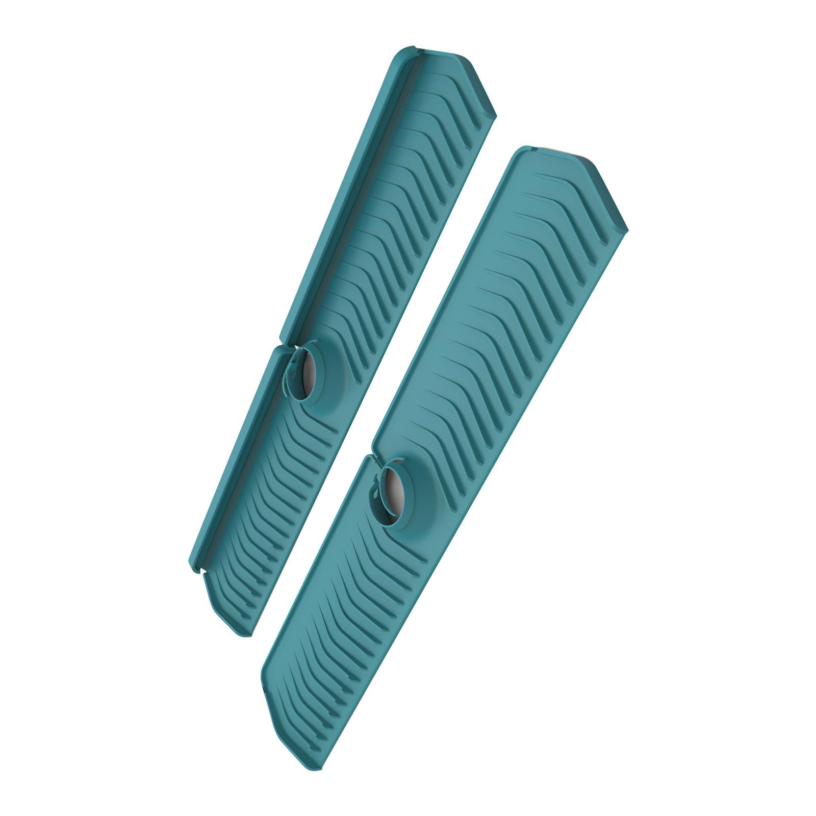 Xinsheinelry Kitchen Faucet Splash Protector 76cm Wide Silicone Drip Mat Built in Drain Design Keeps Dry and Neat Countertops Declivity Drainage Sink Pad