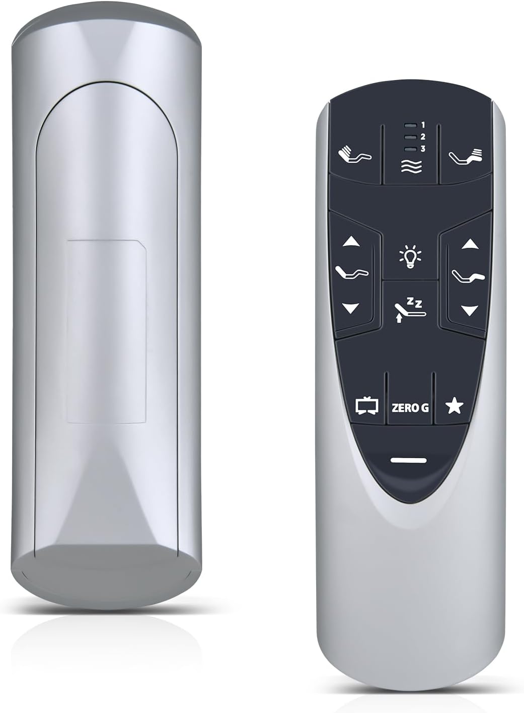 Replacement Remote Control for Tempur-Pedic Ergo/Ergo Extend Compatible with Model JLDK.33.01.36/RF502A Adjustable Bed Base(Silver Black