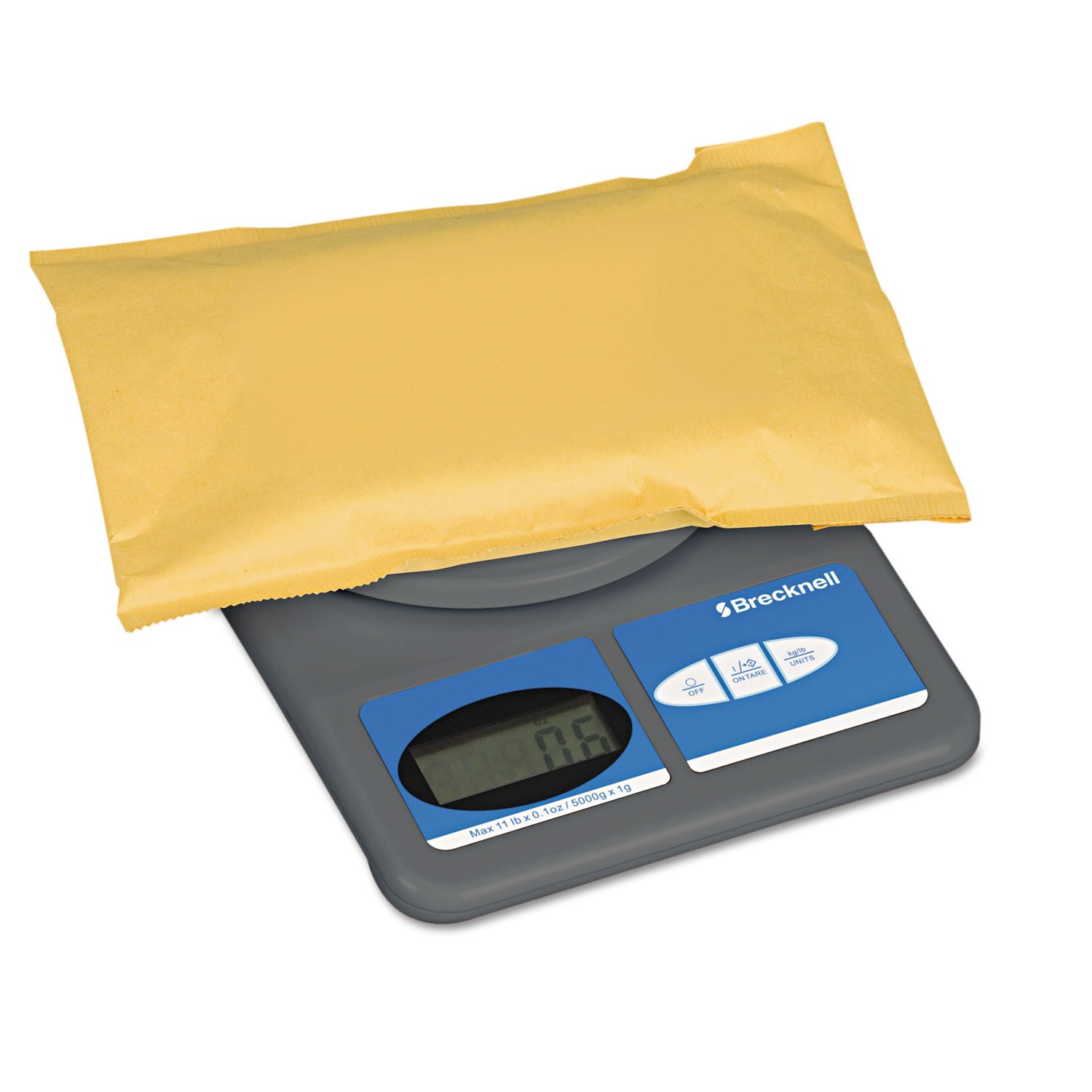 Salter Brecknell 311 Digital Postal Scale - 11 lb / 5 kg Maximum Weight Capacity - ABS Plastic - Gray