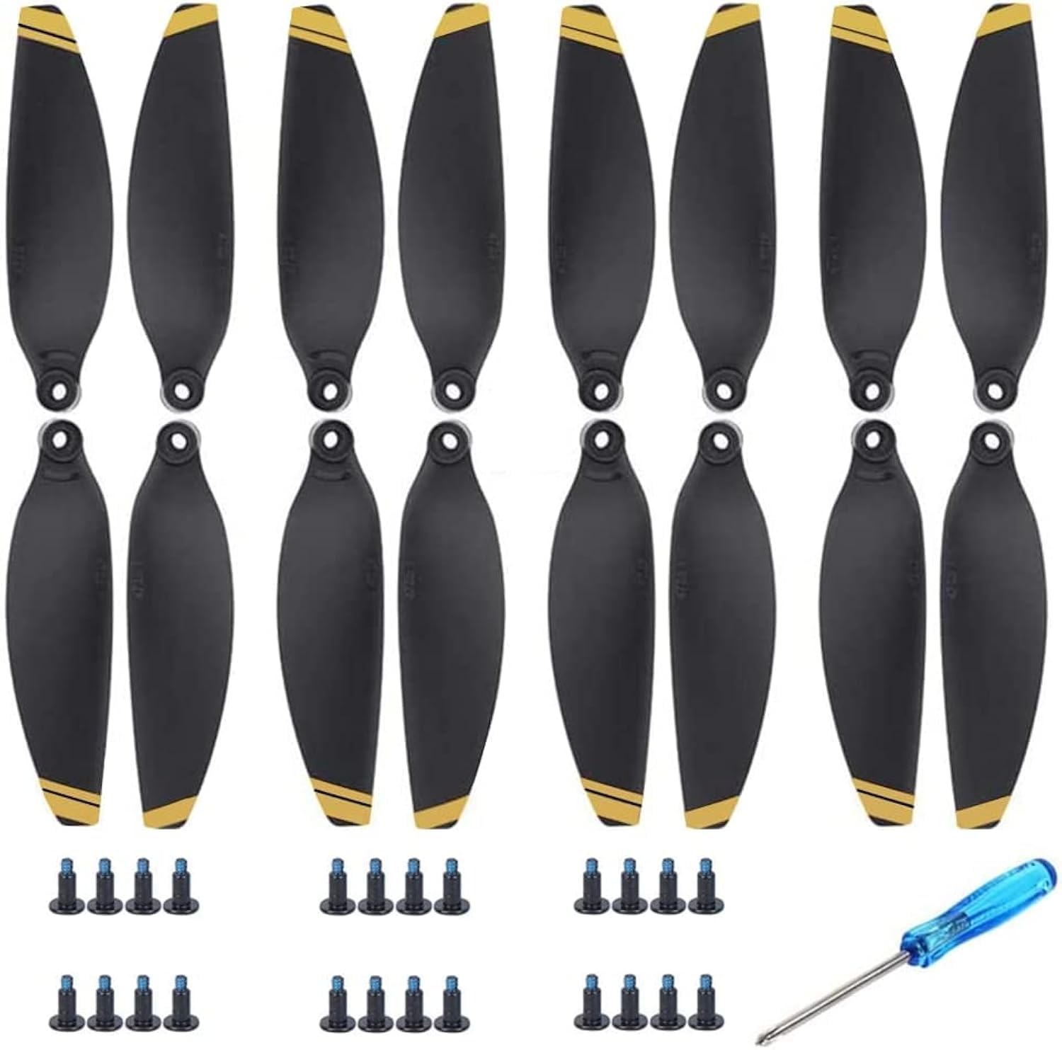 Bocguy 16 Pcs Drone Mavic Mini Hélices, modelo 4726 Hélices para Mavic Mini Accesorios Reemplazo de Drones con 24 Tornillos & 2 Destornillador, Bajo Ruido & Estable (Plata) — view 33