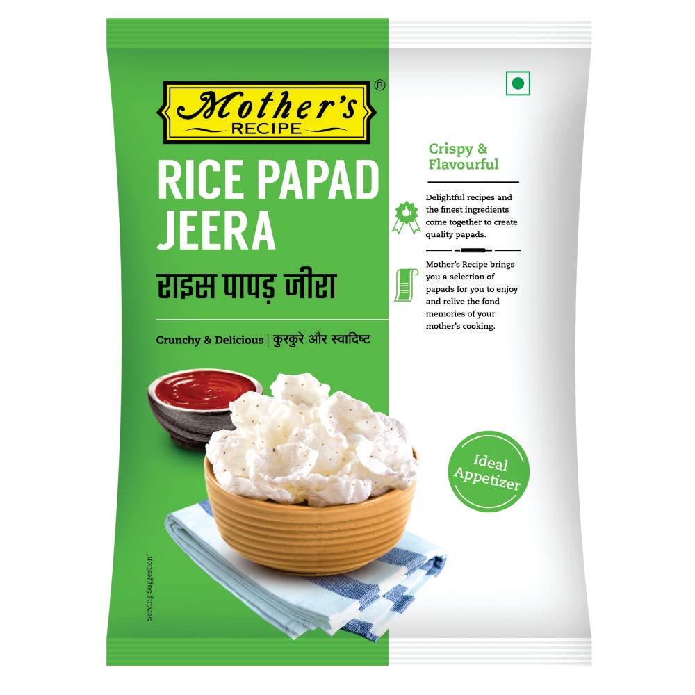 Mother's Recipe Rice Papad Jeera Pouch,75 Gram-image-3