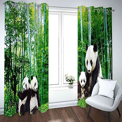 Rideau occultant isolant panda pour bloquer la lumière et la chaleur d'été